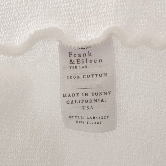 Frank & Eileen Beach Cardigan Triple Fleece White L - Picture 12 of 14